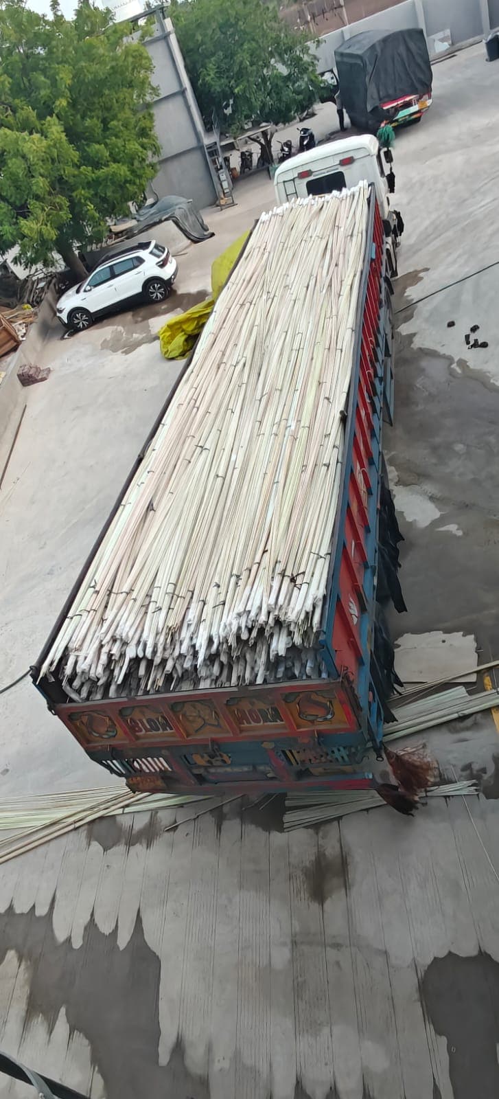 12m bars loaded for delivery